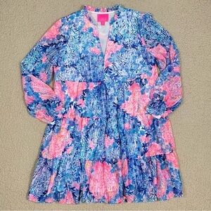 Lilly Pulitzer Sarita Long Sleeve Tiered Dress Sway With Me